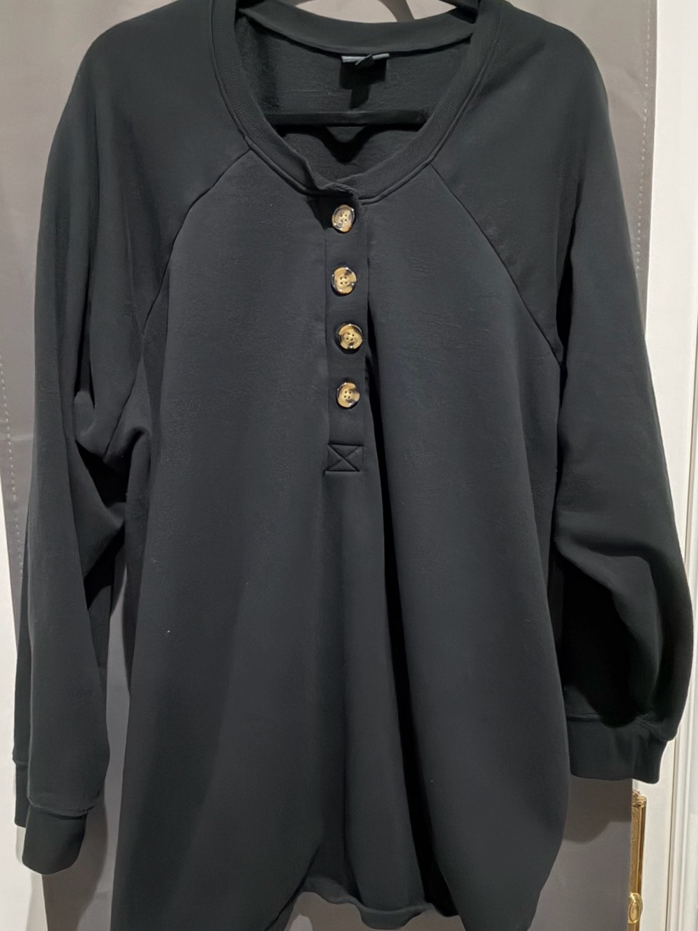 Torrid black long-sleeve tunic top in Size 4 (never worn)